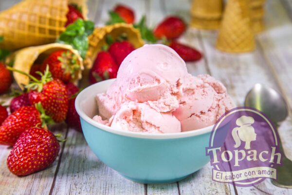 Helado de Frutilla